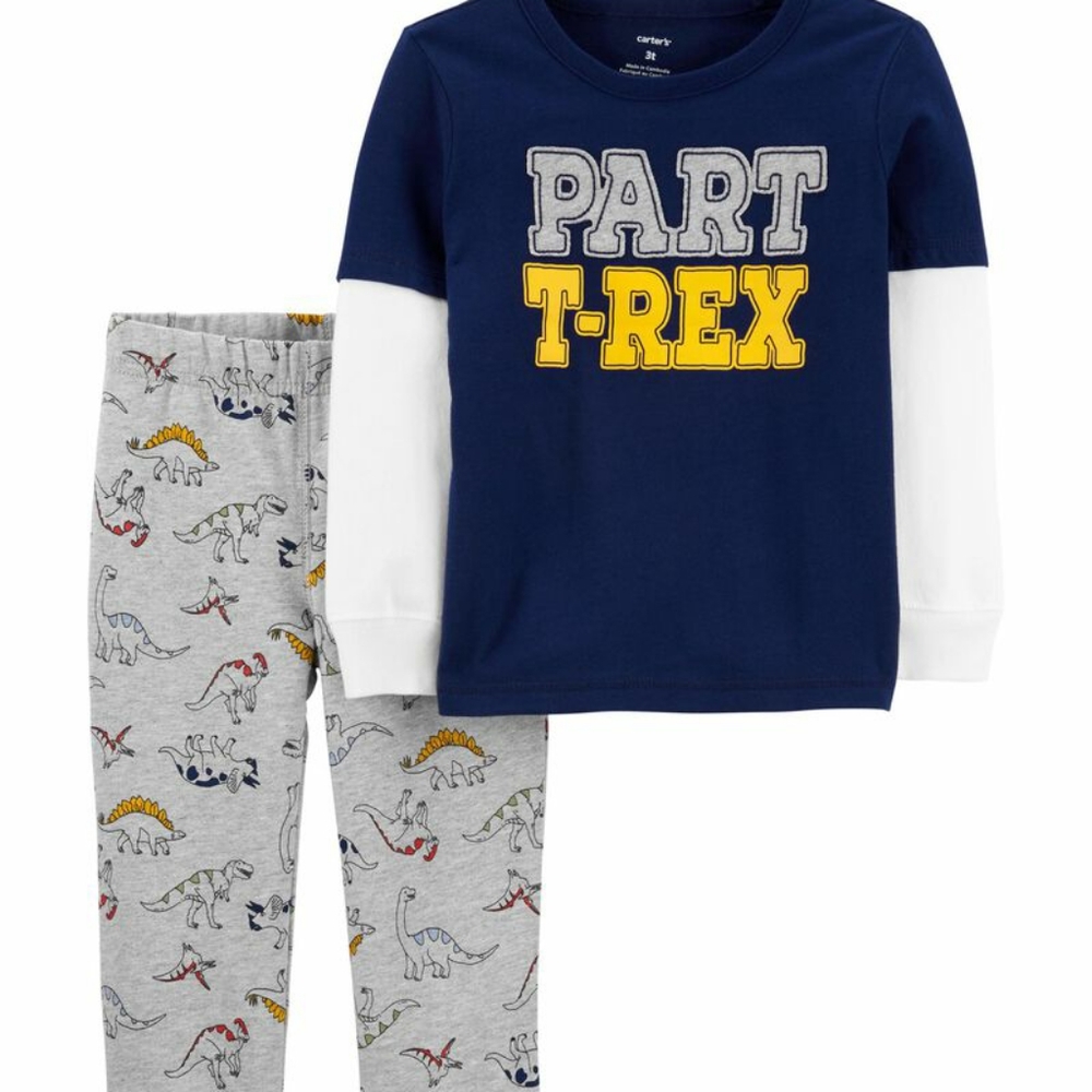 Carter's 2 Piece Part T-Rex Sz-5T